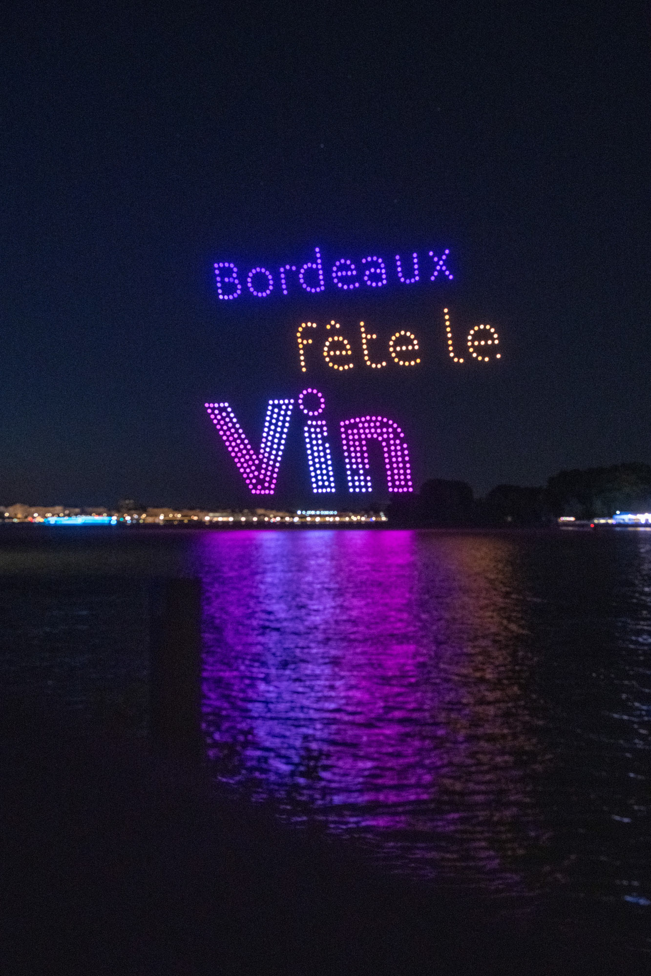 The Bordeaux Wine Festival a unique drone show